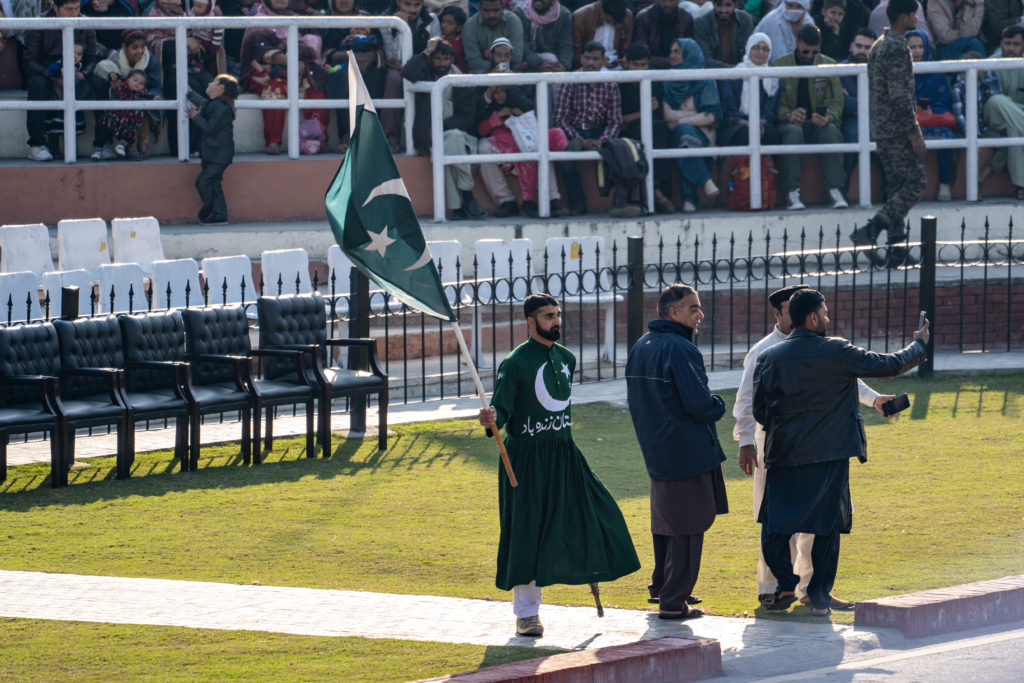 Pakistan One Legged Performer - Wagah Border Closing Ceremony