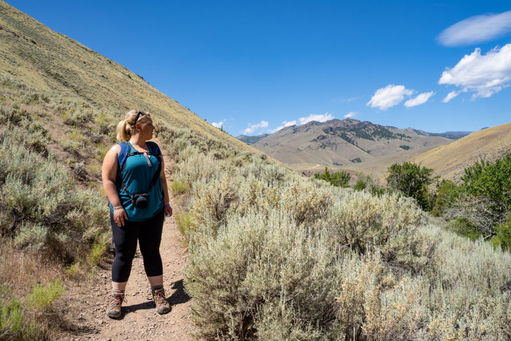 Goldbug Hot Springs trail in Idaho