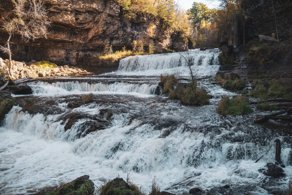 Willow River State Park, famous for its waterfall - Hudson, Wisconsin