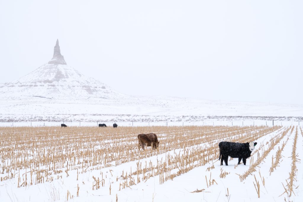 Chimney Rock Nebraska along the Oregon Trail