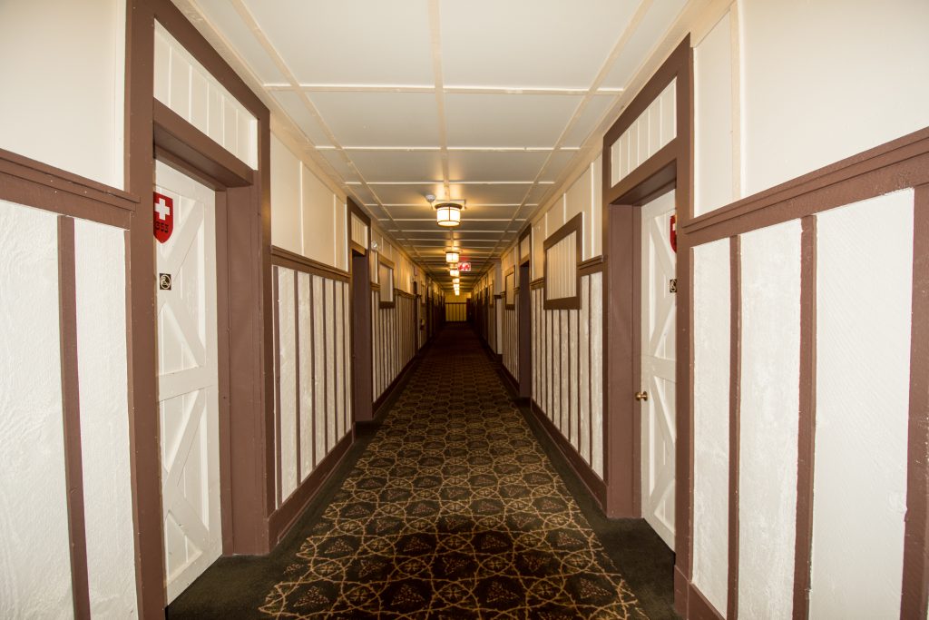 Many Glacier Hotel Lodge hallways