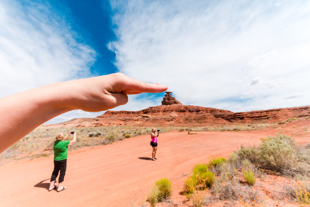 Mexican Hat rock formation in Utah