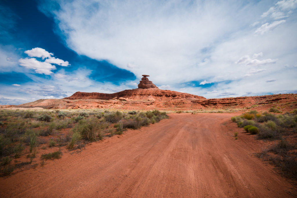 Mexican Hat rock formation in Utah