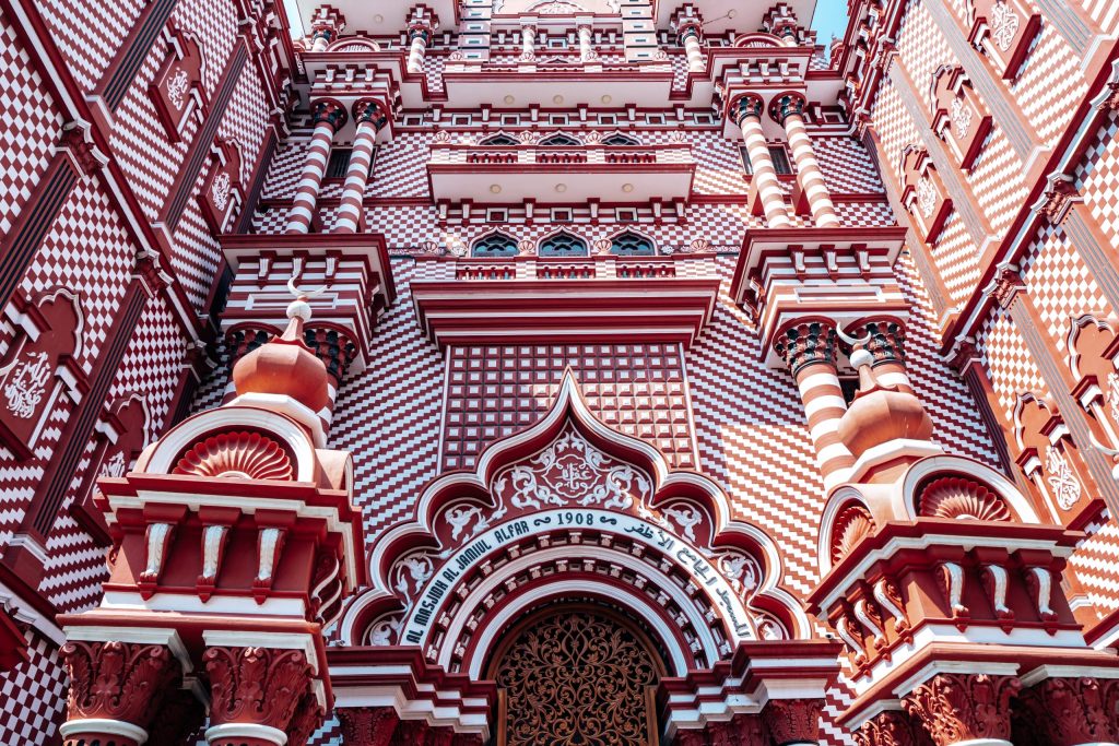 Red Mosque in Colombo Sri Lanka