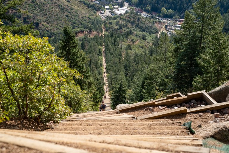 Hiking the Manitou Incline in Colorado