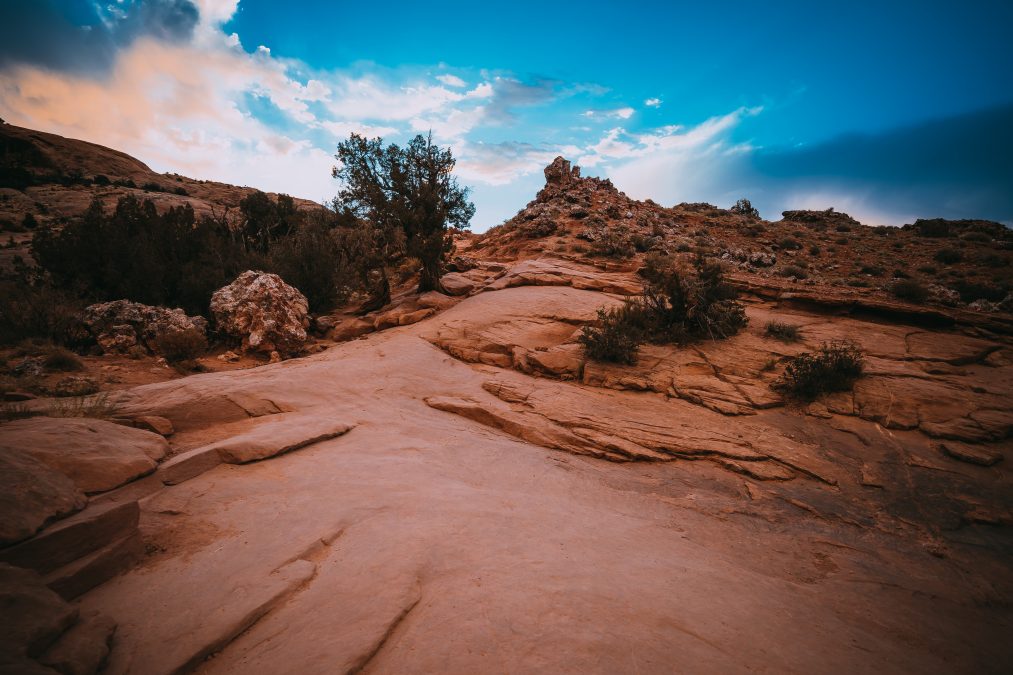 The slick rock you'll be hiking on during your Delicate Arch hike