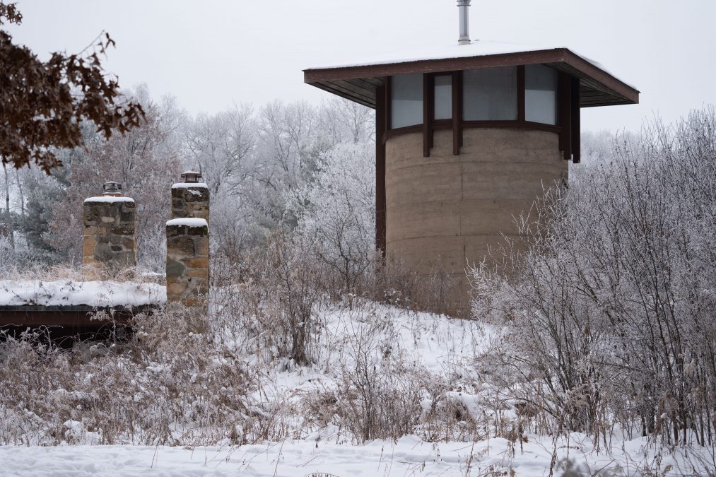 Abandoned buildings William O'Brien State Park Minnesota