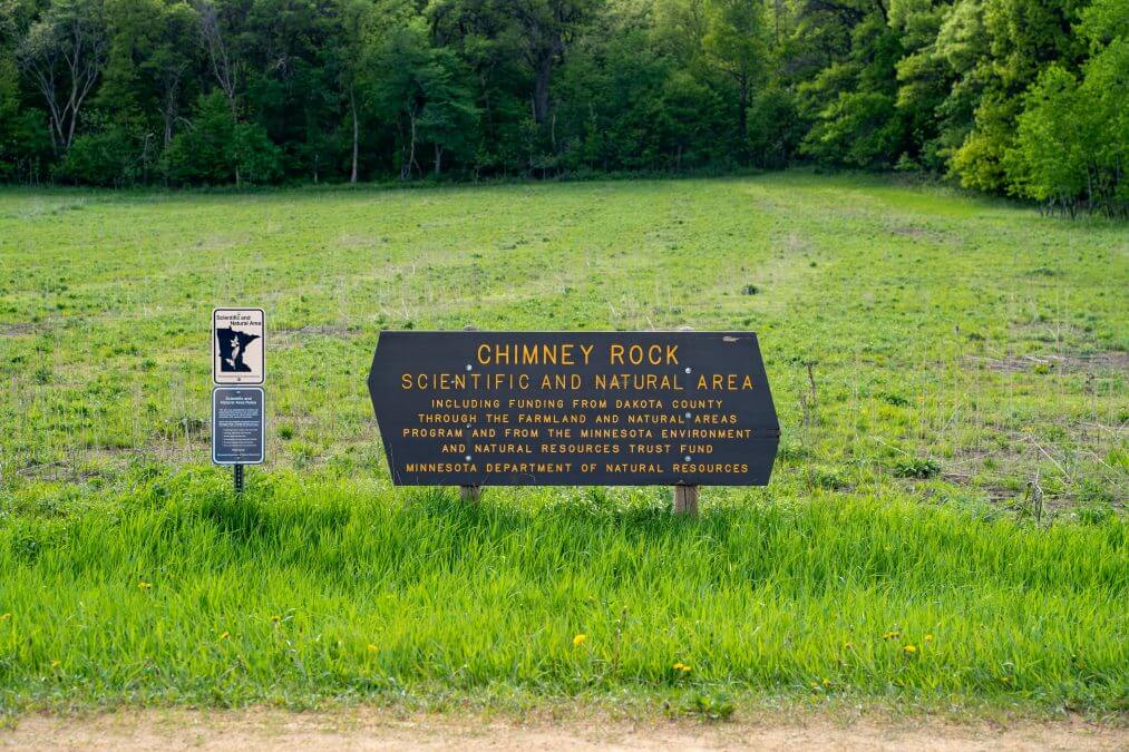 Chimney Rock in Hastings Minnesota
