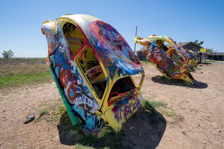 VW Slug Bug Ranch on Route 66 – Conway, Texas