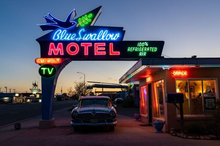 Historic Route 66 in Tucumcari (Tonight!), New Mexico