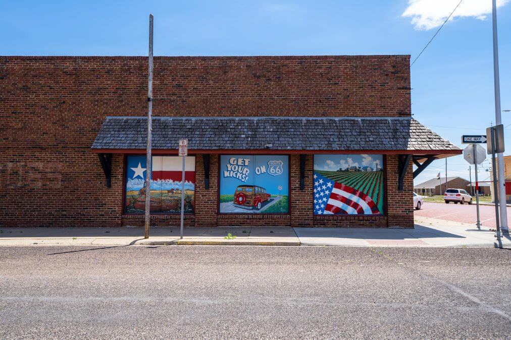 Route 66 Mural - McLean Texas