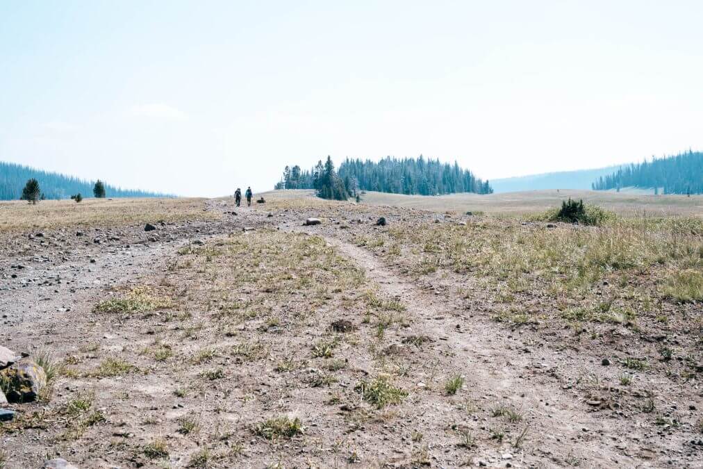 The hike to upper brooks lake in Wyoming