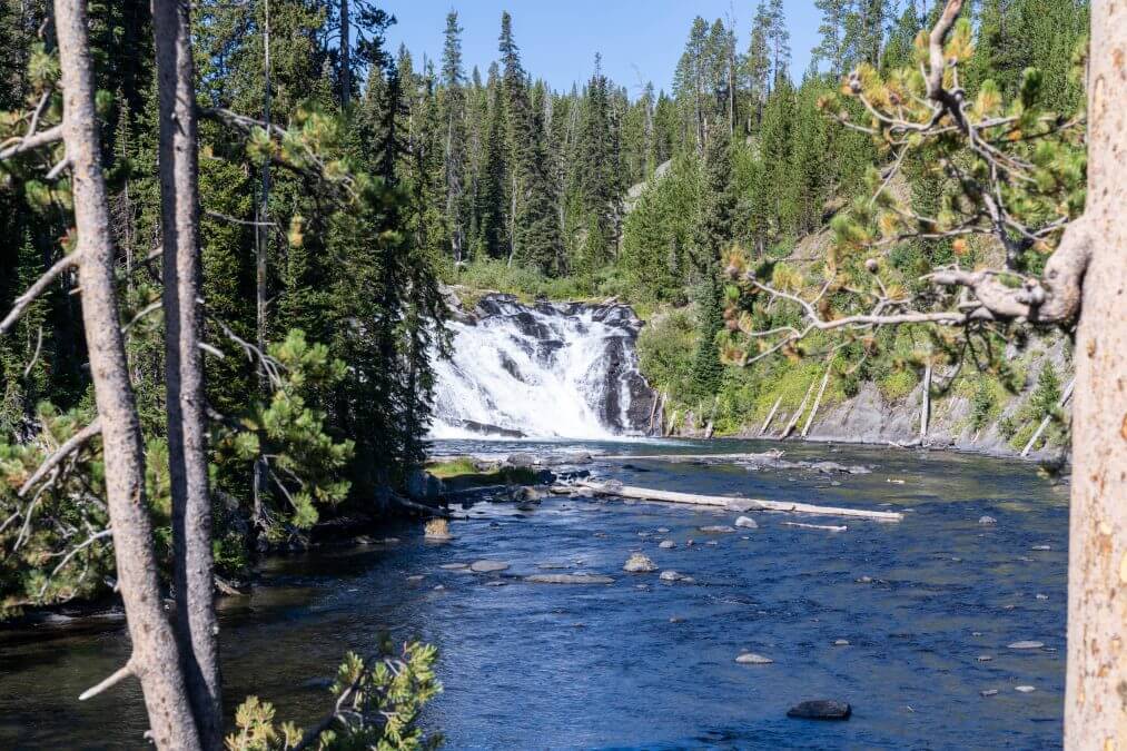 Lewis Falls in Yellowstone National Park