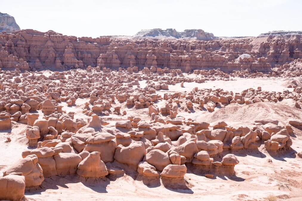 Goblin Valley State Park on a sunny day