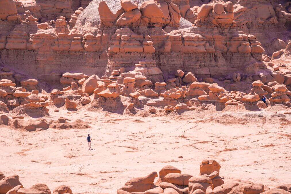 Goblin Valley State Park on a sunny day