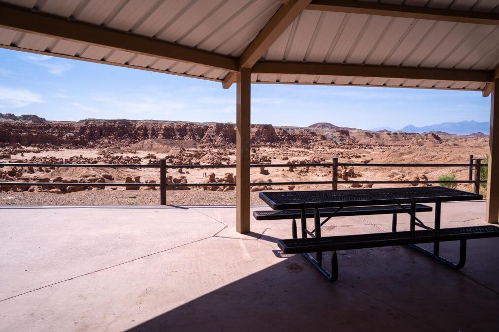 Goblin Valley State Park pavillion