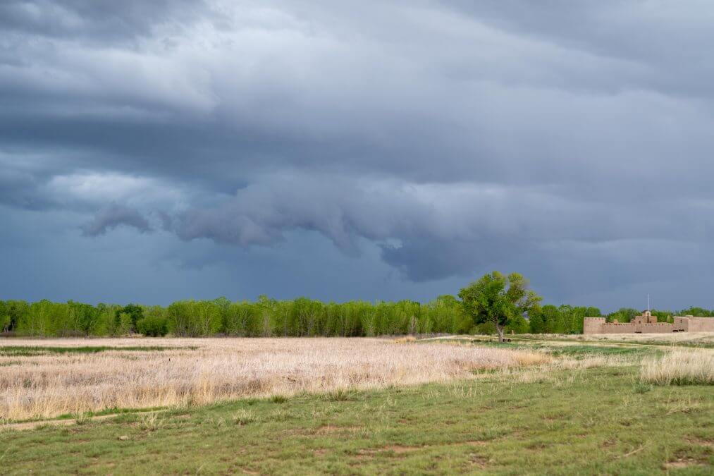 SCARY STORM CLOUDS FORM OVER LA JUNTA COLORADO