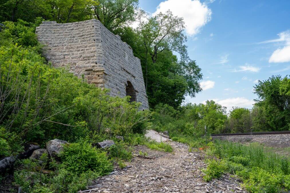 The G.A. Carlson Lime Kiln, in Red Wing Minnesota, in the Barn Bluff hiking area