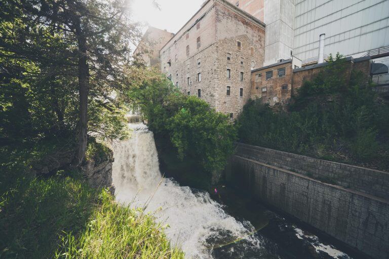 Visiting Vermillion Falls in Hastings, Minnesota