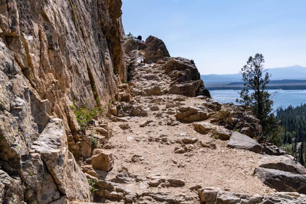 The rough trail up to Inspiration Point in Grand Teton National Park