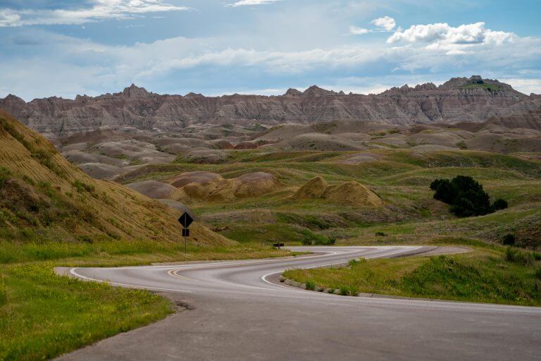 Driving the Badlands Loop through Badlands National Park – South Dakota