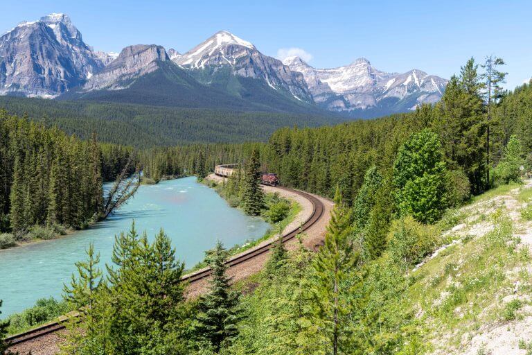 How to See a Train at Morant’s Curve in Banff National Park