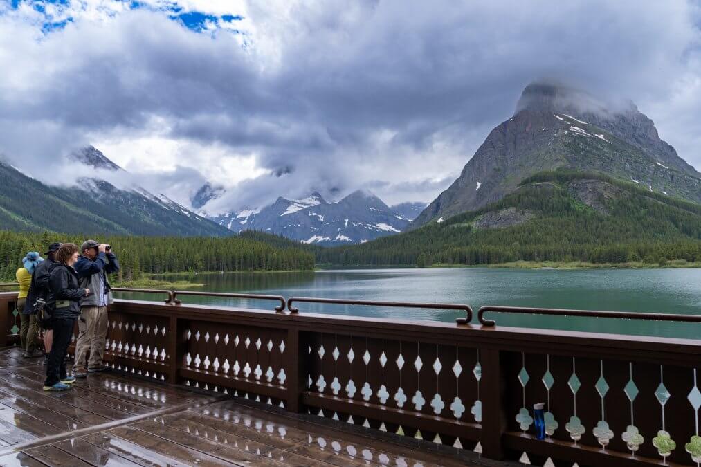 Swiftcurrent Lake in the Many Glacier area does not require any hiking!